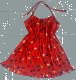 Vestido Vermelho Estampado